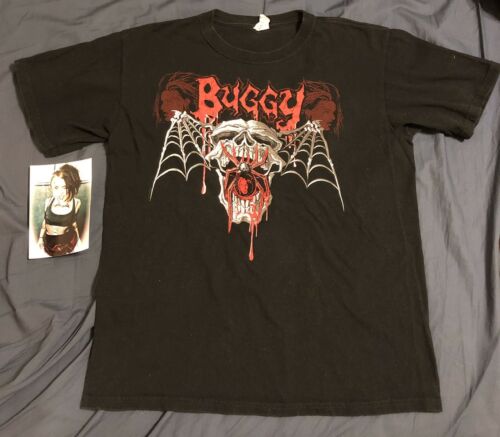 Buggy Nova Medium T-shirt (Rare) - Indie Wrestling - WWE Skyler Moon -w/ Photo