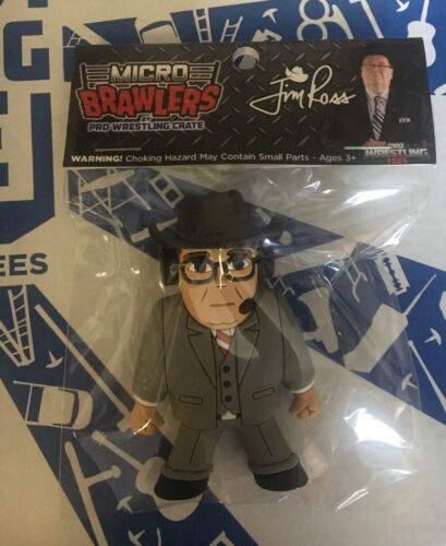 Jim Ross Microbrawler Pro Wrestling Crate Exclusive