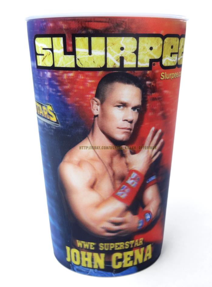 Vintage WWE 7-11 John Cena 3D Slurpee Cup 2011 BPA-Free All Stars game Dynamic