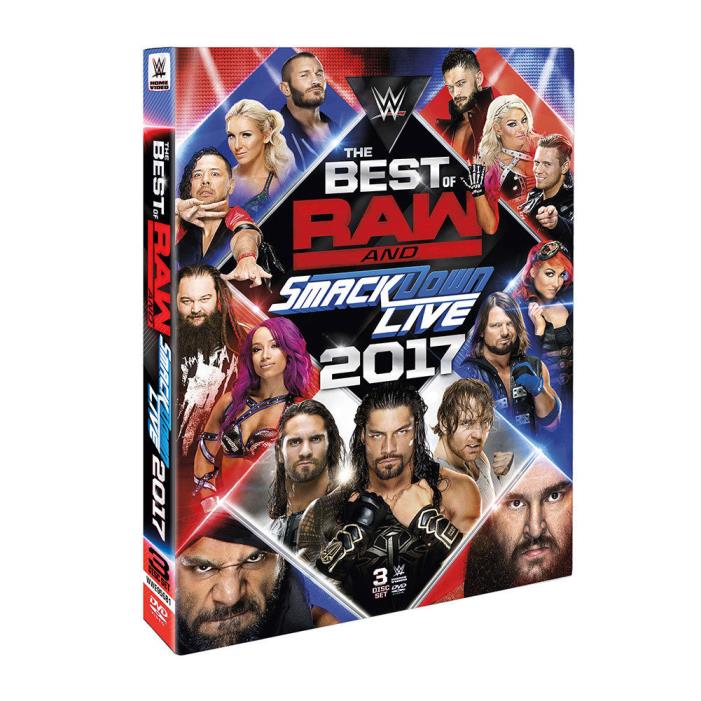 Wrestling WWE Best of RAW & Smackdown 2017 NEW 3 DVD