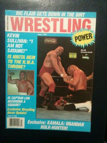 Wrestling Power Magazine July 1987 Pro Wrestler NWA WWE WWF Book TV Mid-Atlantic