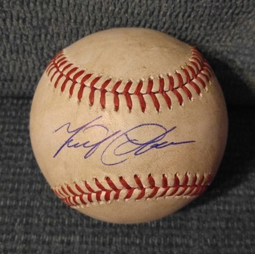 TRIPLE CROWN Miguel Cabrera Signed 2016 Game Used Double MLB COA JSA