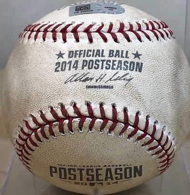 JOE PANIK 2014 NLDS GM2 GAME-USED MLB BASEBALL TOP13th GIANTS NATIONALS PLAYOFFS