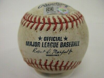 Jose Ramirez Cleveland Indians Game Used baseball 2017 SINGLE MLB Authenticated
