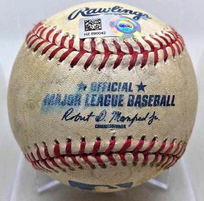 NOLAN ARENADO 3B CAREER HIT #355 + DICKERSON 1B GAME-USED BASEBALL ROCKIES 2015