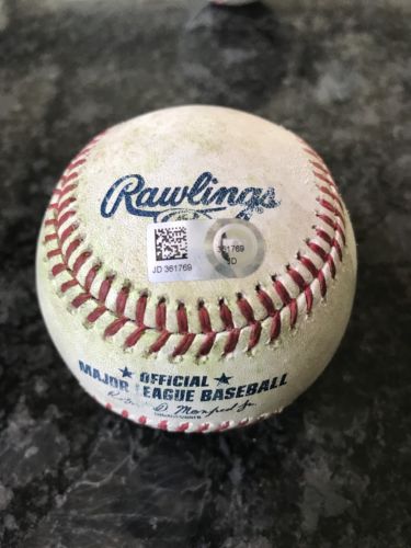 Ronald Acuna Jr. Game Used Rookie Hit Ball