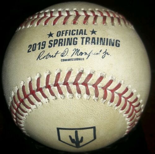 2019 Arizona Cactus League Spring Traning Game Used Rawlings Official Baseball
