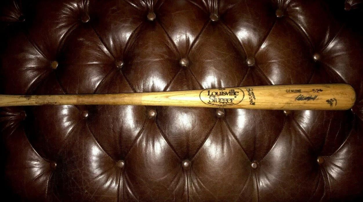 Oddibe McDowell Atlanta Braves game used bat Louisville Slugger 1989 season