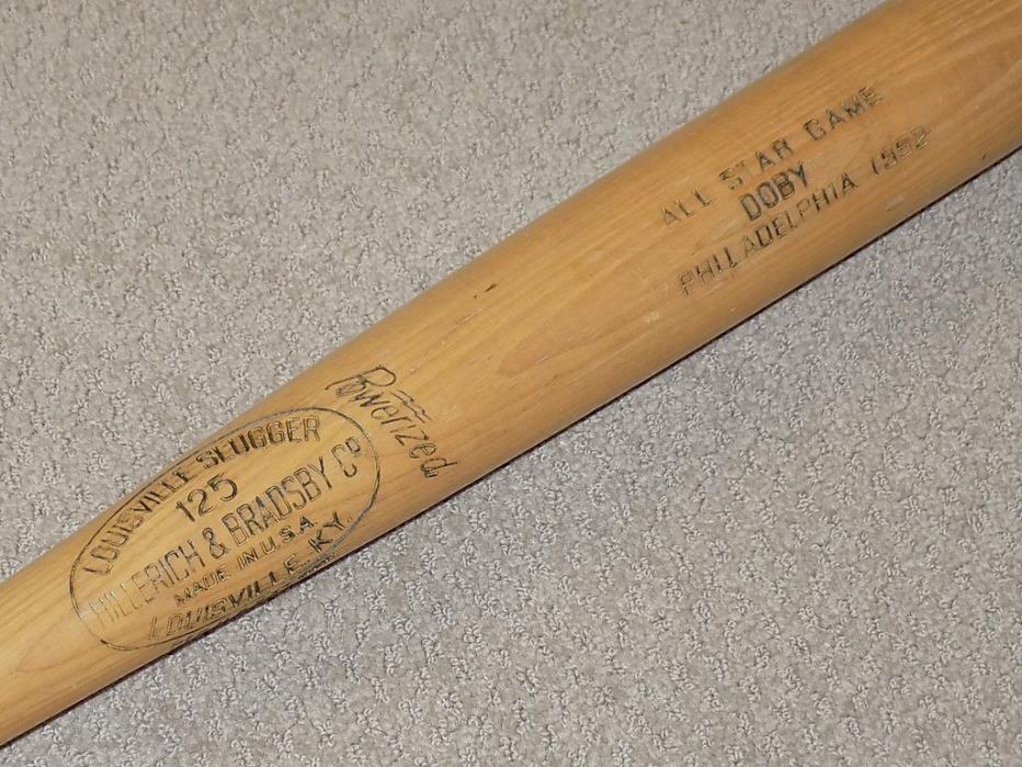 Larry Doby H&B 1952 All Star Game Bat Cleveland Indians HOF Mears A9