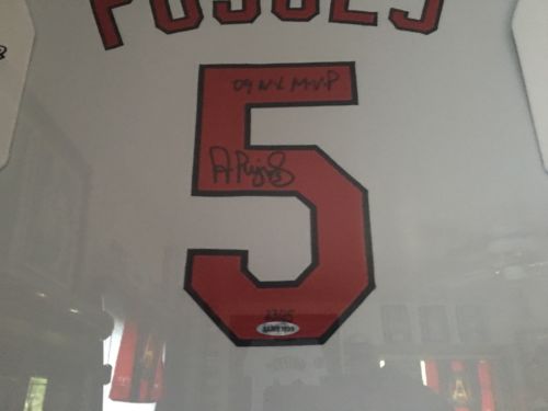 Pujols Signed Jersey Game Used Batting Glove