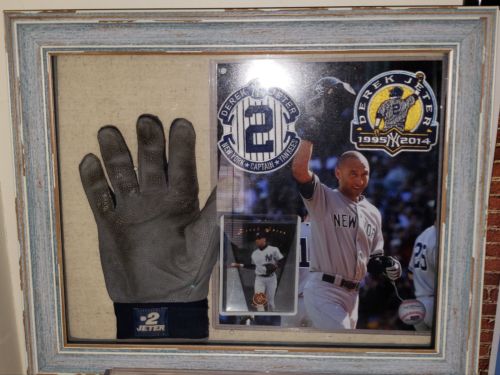 Yankees Derek Jeter 2012 GAME USED Jordan Batting Glove display ~ STEINER COA