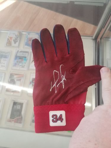 David Ortiz Game Used Autograph Batting Glove
