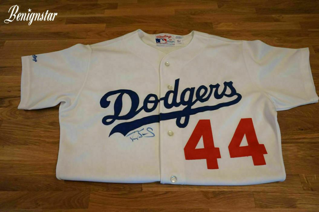 Dodgers Darryl Strawberry Game Used Jersey 1991 autographed