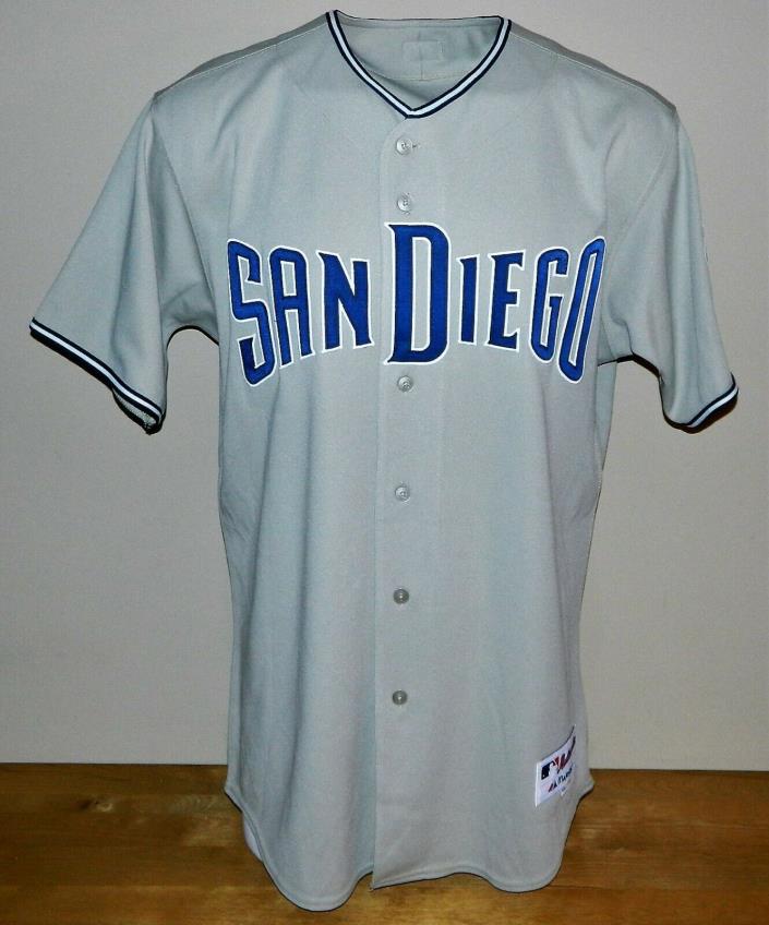 2007 Todd Walker Game Worn San Diego Padres Road Jersey #12 - Majestic