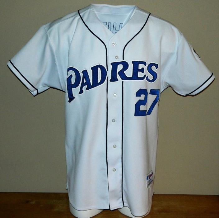 2003 Rondell White Game Worn San Diego Padres Home Jersey #27 - Russell