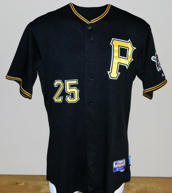 2009 Adam LaRoche Game Worn Pittsburgh Pirates ALT Jersey #25 - Majestic