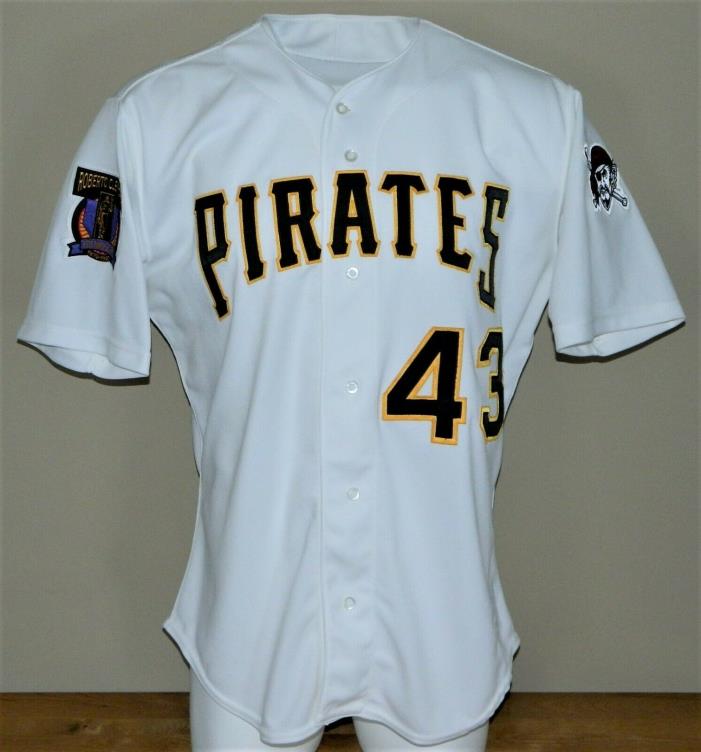 1997 Paul Wagner (Set 1) Game Worn Pittsburgh Pirates Home Jersey #43