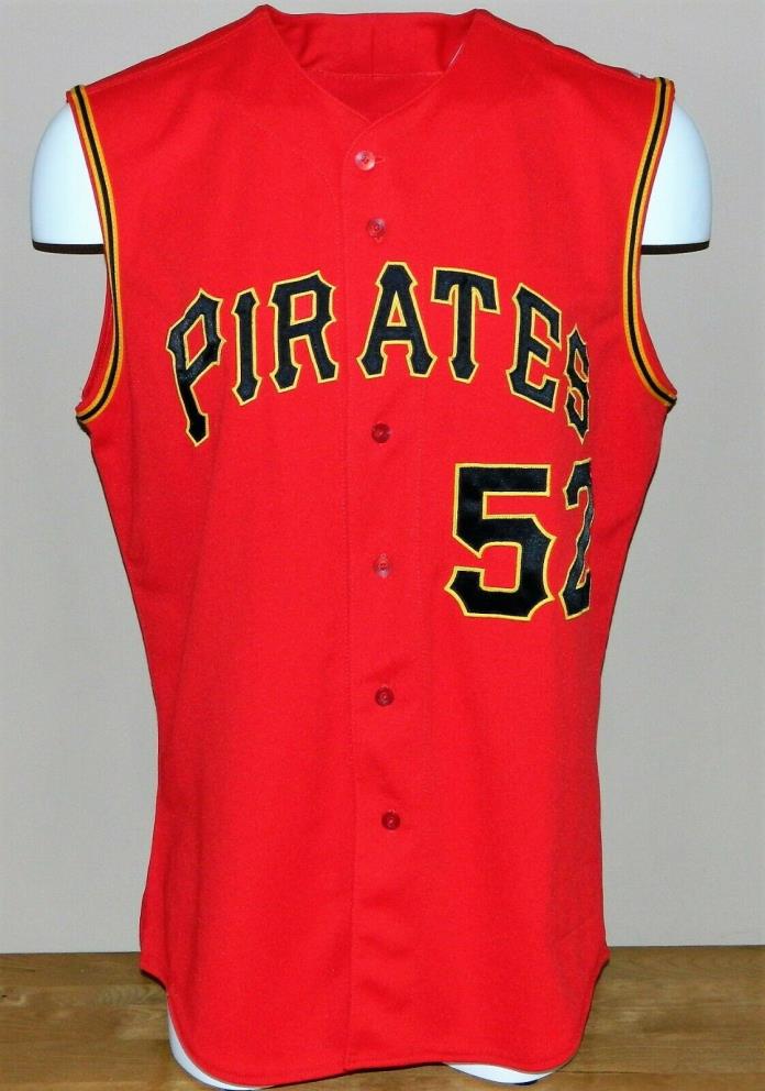 2008 Fran Osoria (Set 1) Game Worn Pittsburgh Pirates ALT Vest Jersey #52