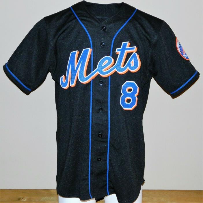 1998 Carlos Baerga Game Worn New York Mets Home Jersey #8 - AIS Size 46