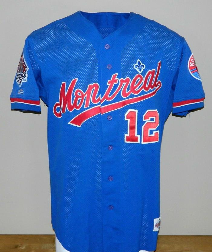 1998 Raul Chavez Game Worn Montreal Expos BP Jersey #12 - Majestic Size XL