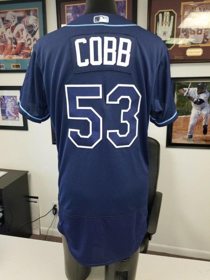 Alex Cobb Tampa Bay Rays 2016 GAME USED JERSEY MLB ALL STAR Purchase Rays
