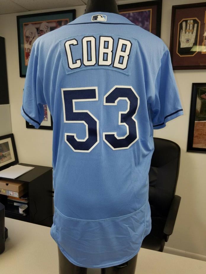 Alex Cobb Tampa Bay Rays 2017 GAME USED JERSEY MLB ALL STAR ORIOLES