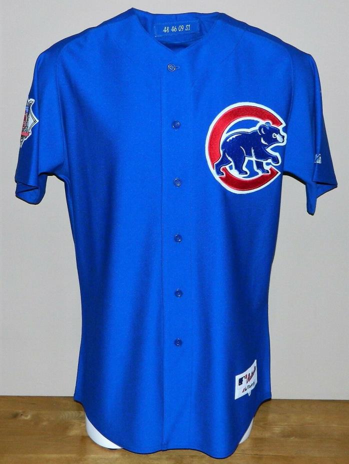 2009 Neal Cotts (Set 1) Game Worn Chicago Cubs ALT Jersey #48 - Majestic Size 46