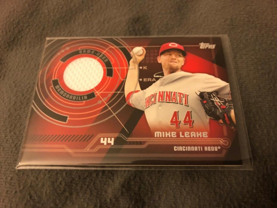 2014 Topps Mike Leake Game Used Jersey Cincinnati Reds