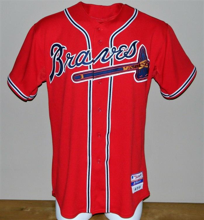 2009 Brian McCann Game Worn Atlanta Braves Home Jersey #16 - Majestic Size 48