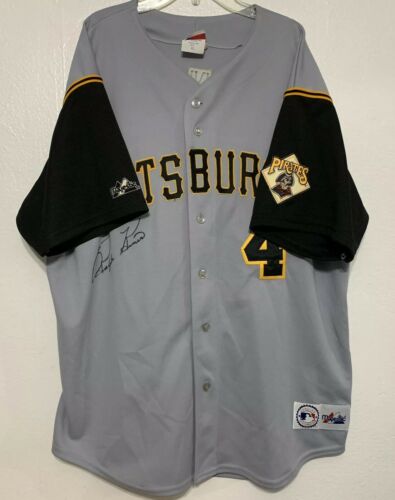 Authentic VTG Pittsburgh Pirates Jersey Ralph Kiner #4 Sign Sz XL Majestic