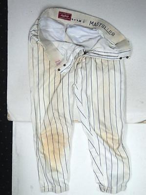 Mark Salas 1987 Minnesota Twins Game Used Home Pants - 1 day FLASH SALE