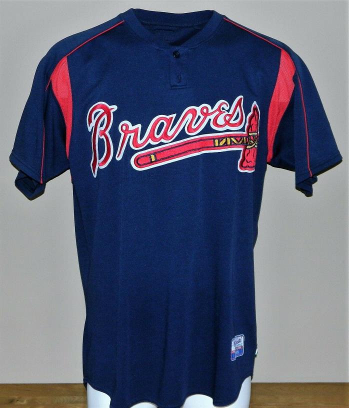 2006 Jeff Francoeur Game Worn Atlanta Braves BP Jersey #7 - Majestic Size 48