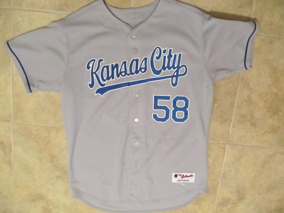 2006 Kansas City Royals Game used worn jersey Adam Bernero