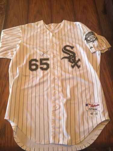 2000 Game Used Signed Kelly Wunsch White Sox Jersey