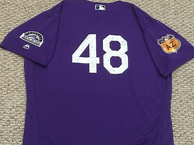 MARQUEZ size 48 #48 SPRING TRAINING 2017 Colorado Rockies game jersey issued MLB