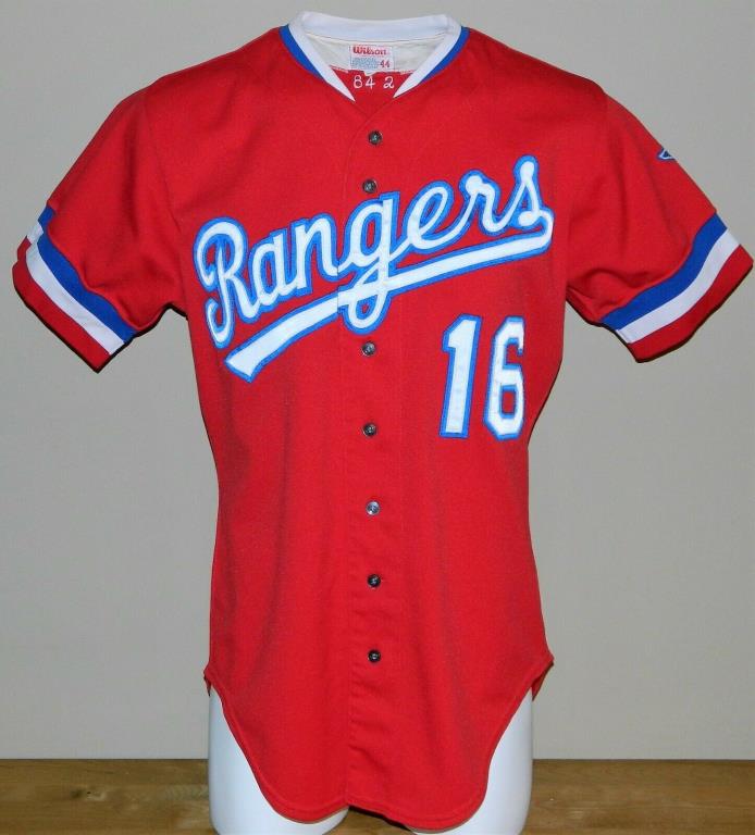 1984 Mike Mason (Set 2) Game Worn Texas Rangers ALT Jersey #16 - Wilson