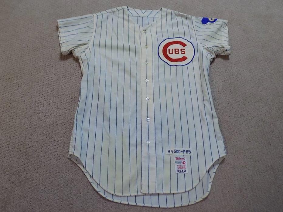 Ernie Banks Vintage Game Jersey 1968 Chicago Cubs HOF