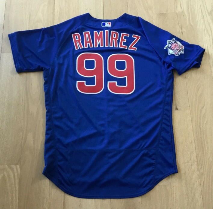 Manny Ramirez 2016 Game Issued Chicago Cubs Jersey Used Worn Rare Coach W.S. #99
