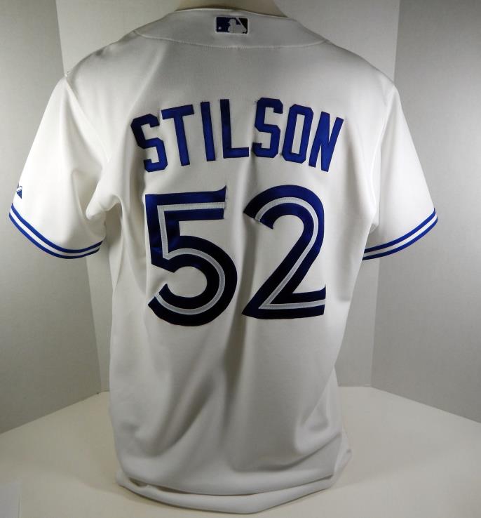 2014 Toronto Blue Jays John Stilson #52 Game Issued White Jersey