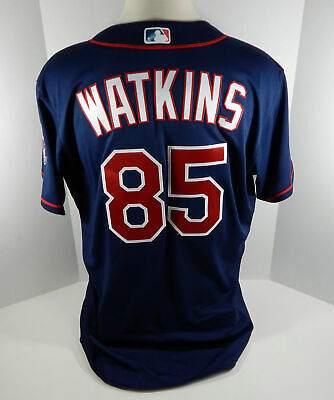 2018 Minnesota Twins Tommy Watkins  #85 Game Issued Blue Jersey