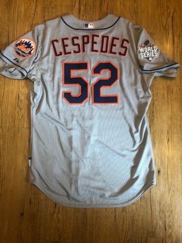 Yoenis Céspedes World Series Issued New York Mets Game Jersey 2015