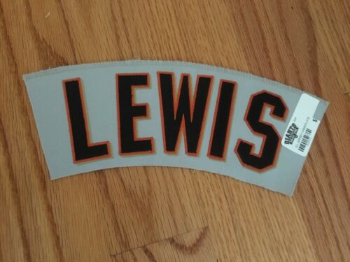 Fred Lewis San Francisco Giants Game Used Jersey Nameplate Patch Letter GU