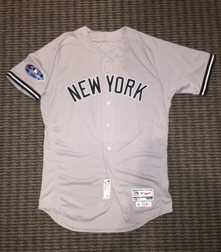 Miguel Andujar New York Yankees Game Issued 2018 Postseason Jersey - MLB Auth