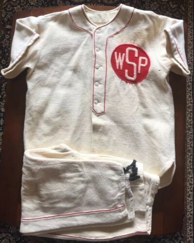 1940's West St. Paul Vintage Game Used Flannel Baseball Uniform Jersey MN MINN