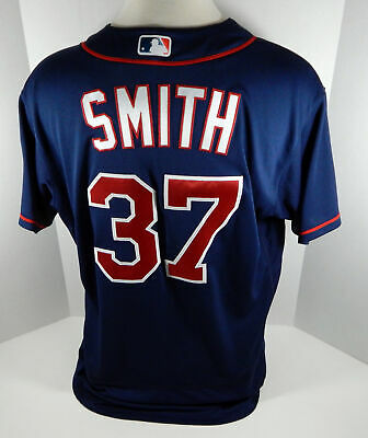 2018 Minnesota Twins Jeff Smith #37 Game Issued Blue Jersey