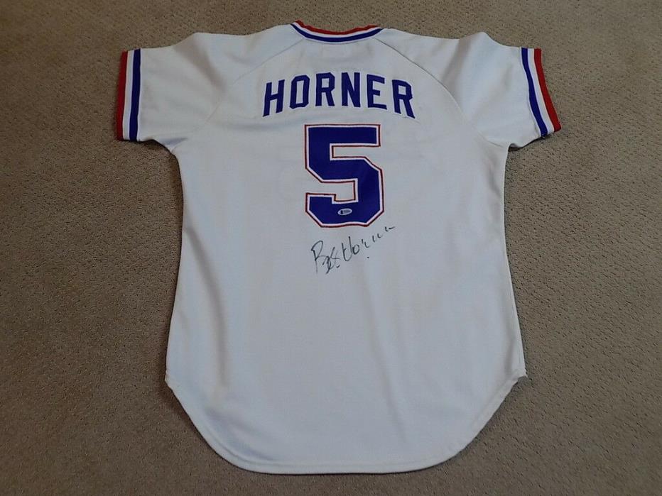 Bob Horner Game Worn Signed Home Jersey 1981 Atlanta Braves