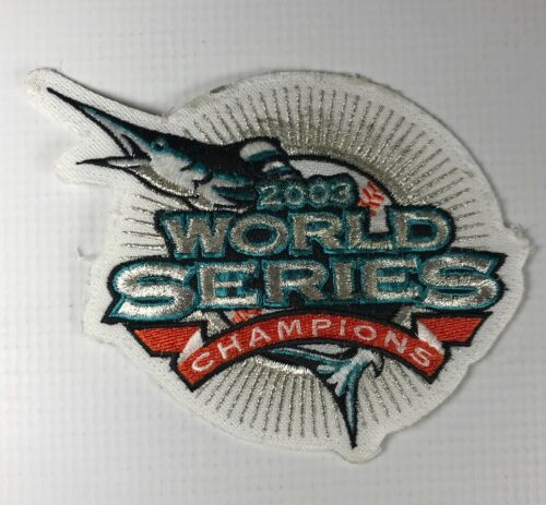 Florida Marlins 2004 Game Used 2003 World Series Champions Jersey Patch