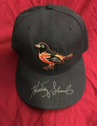 Heathcliff Slocumb Game Used Baltimore Orioles SIGNED Hat Comes w/ PERSONAL LOA