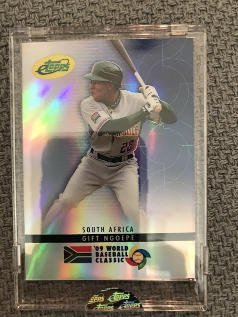 Gift Ngoepe etopps #/749 WBC card 1st player from South Africa in MLB!!