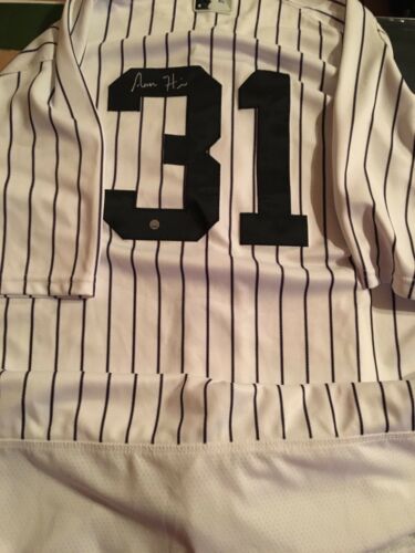 Aaron Hicks Signed 2018 Game Used New York Yankees Spring Training Jersey!